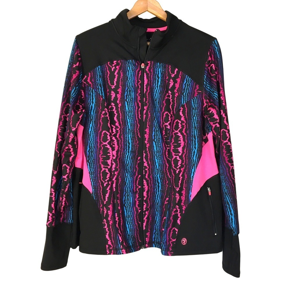 Sophie Theallet‎ for LIVI ACTIVE Athletic Jacket Full Zip Thumbholes Size 18 20